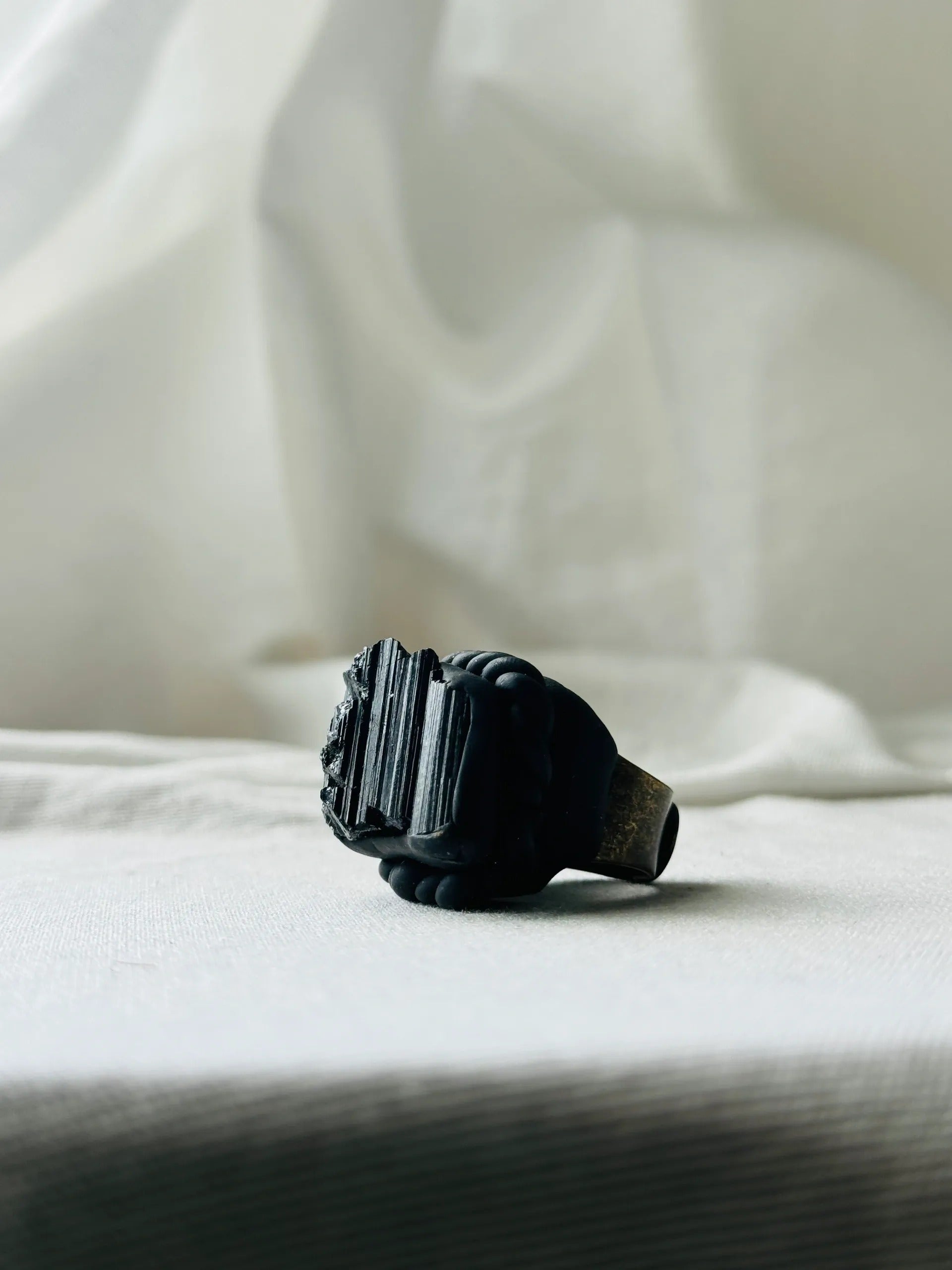 BLACK TOURMALINE RING